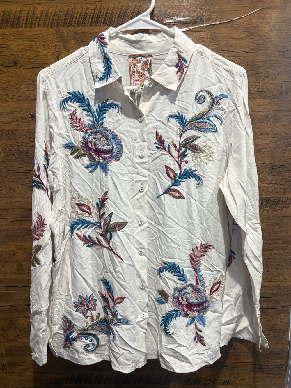 Johnny Was VINTAGE BUTTON DOWN SHIRT - Picture 6 of 15